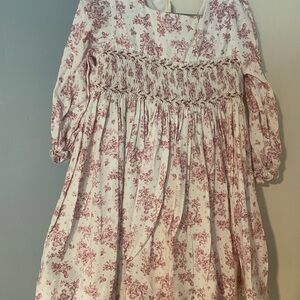 Charming Pink Floral Kids Dress
